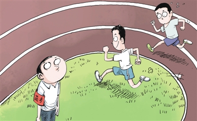 中考體育多人“抄近道”，就這樣“贏在起跑線”？