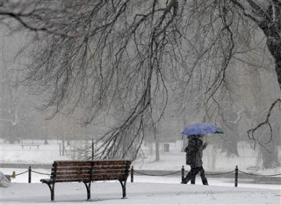 2月8日，波士頓降雪。